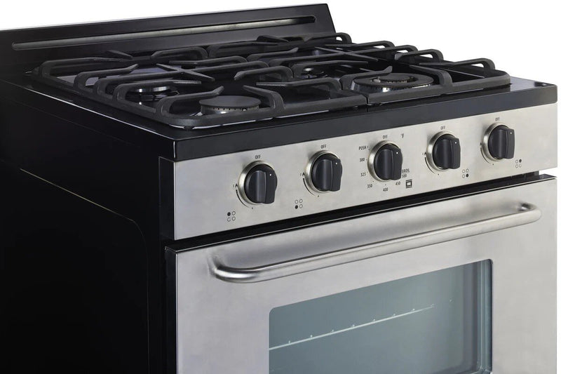 Cuisinière au gaz propane hors réseau classique Unique de 30 po et de 3,9 pi3 avec allumage à pile - UGP-30G OF2 S/S 