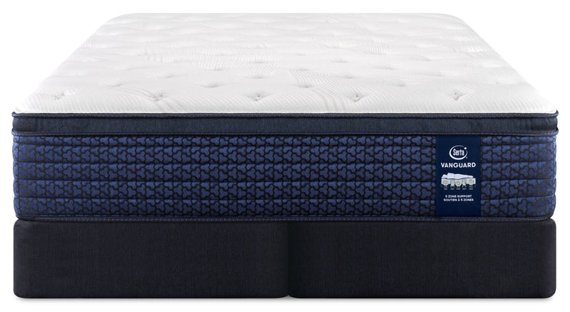 Ensemble matelas moyen à Euro-plateau Stonebridge Vanguard de Serta pour très grand lit 