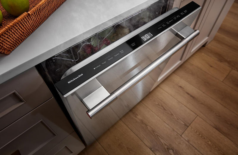Lave-vaisselle KitchenAid de 24 po et de 44 dBA et troisième panier 360° Max Jets - acier inoxydable avec fini PrintShieldMC - KDPS624SPS  