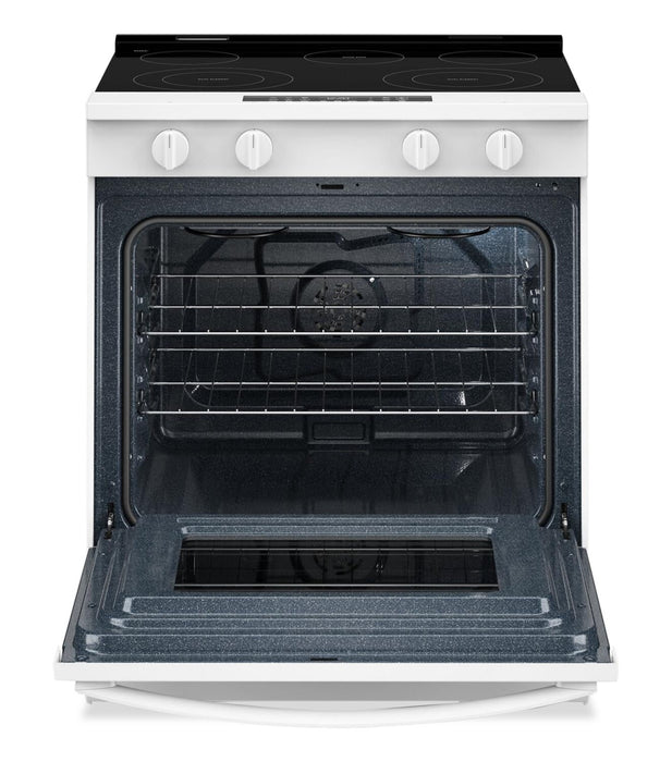 Cuisinière électrique Whirlpool de 5,3 pi³ et de 30 po avec cuisson à air - blanche - YWSES4530TW