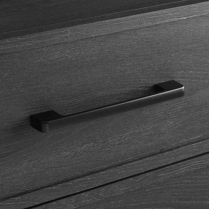 Table de nuit Brax de 18 po (l) x 25,75 po (H) à 2 tiroirs - noire