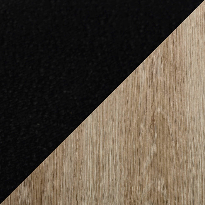 Ensemble de salle à manger Joss 7 pièces avec table et 6 chaises - rallonge papillon 63 po à 86,5 po (L), métal - naturel et noir