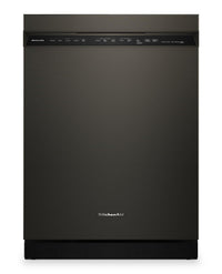  Lave-vaisselle KitchenAid de 24 po et de 44 dBA avec troisième panier 360° Max JetsMC - minerai noir - KDFS424SBE