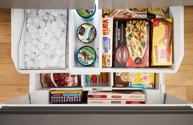 Réfrigérateur Whirlpool de 36 po et de 30 pi3 à portes françaises avec eau et glaçons - acier inoxydable - WRFF3536SZ