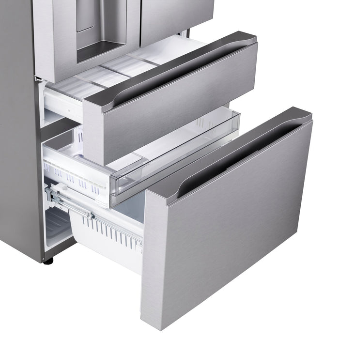 Réfrigérateur LG MAXMC à 4 portes de 29 pi³ et de 36 po à profondeur standard - LF29S9730S