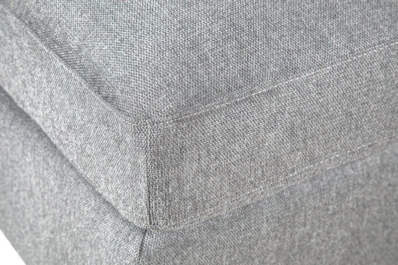 Sofa sectionnel modulaire Evolve de Scott Living 4 pièces en tissu d’apparence lin avec coussins en duvet et plumes - gris