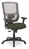 Chaise de bureau Dante de Tempur-Pedic de 26,4 po - verte avec dossier à mailles