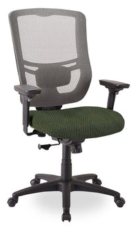 Chaise de bureau Dante de Tempur-Pedic de 26,4 po - verte avec dossier à mailles