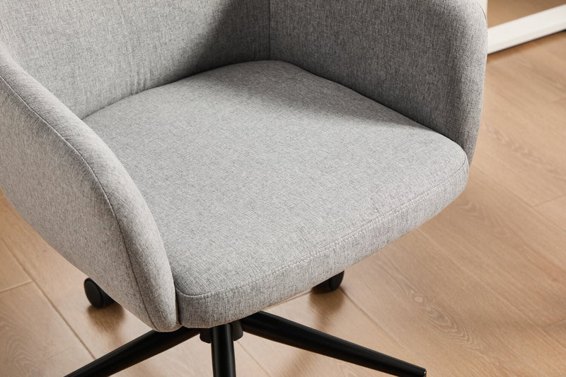 Chaise de bureau pivotante Stevie de 23 po à hauteur réglable - grise 