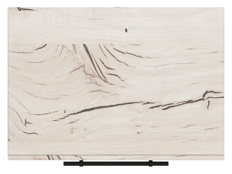 Table de nuit Derekson de 21,7 po (L) x 24,3 po (H) à 2 tiroirs avec ports USB - blanc rustique