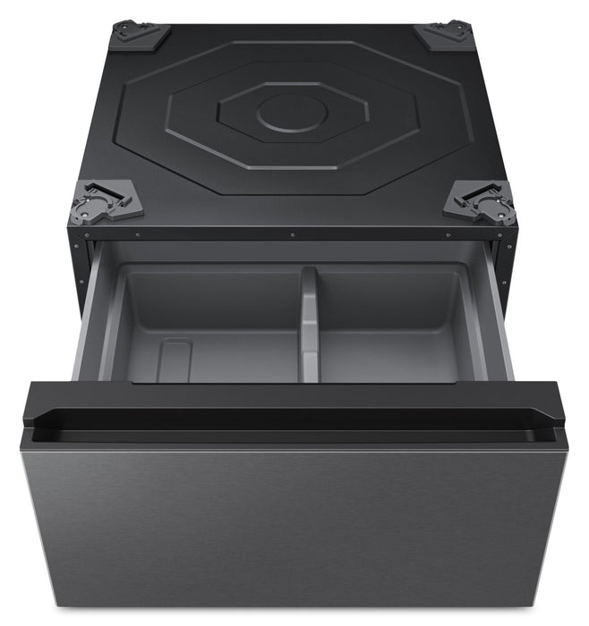 Piédestal de buanderie 27 po Bespoke de Samsung avec tiroir de rangement - acier foncé - WE602NSUS/US