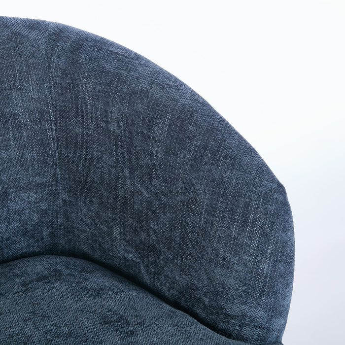 Fauteuil d’appoint Nova de 28,7 po en tissu bouclé - bleu