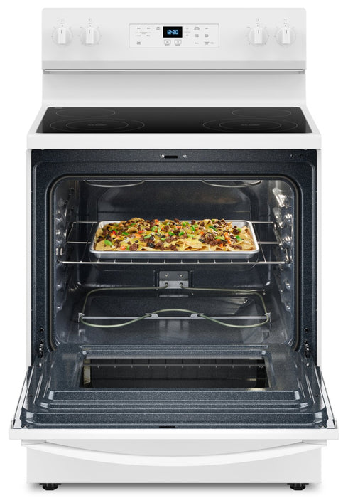 Cuisinière électrique Whirlpool de 5,3 pi³ avec autonettoyage - blanche - YWFES3530RW