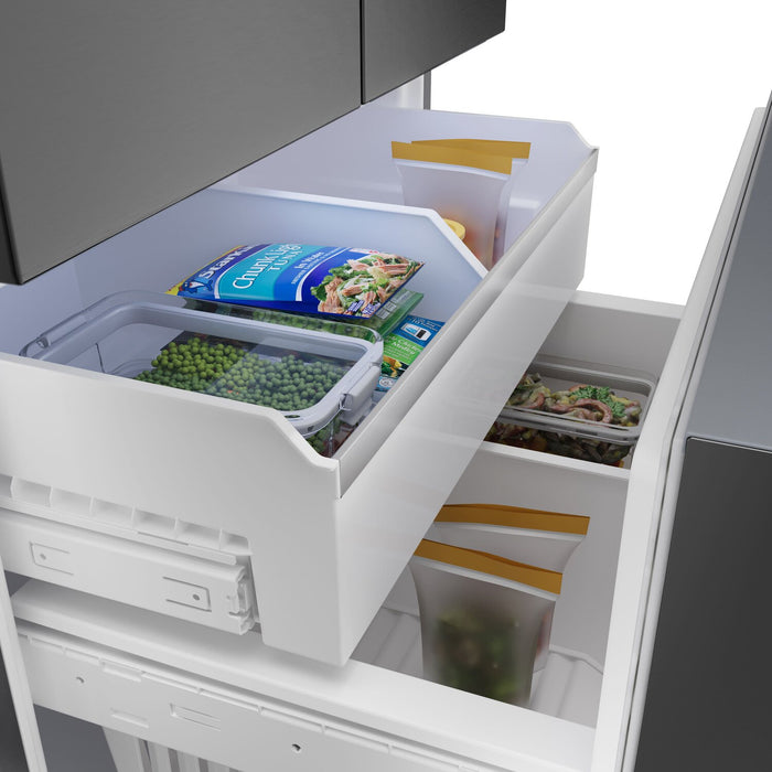 Réfrigérateur Bosch Série 500 de 36 po et de 26 pi3 à portes françaises - acier inoxydable noir - B36FD52SNB 