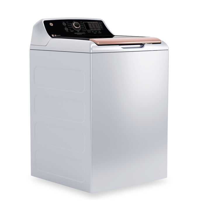 Laveuse GE à chargement par le haut de 5,3 pi³ - blanche et or rose - GTW690BMYWR