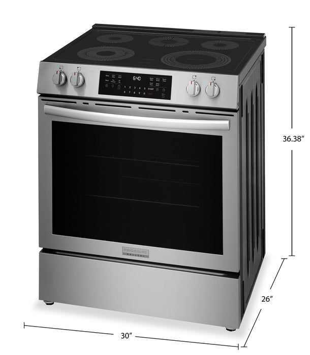 Cuisinière électrique Frigidaire Gallery de 5,3 pi3 avec convection totale - acier inoxydable - GCFE305CBF