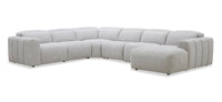  Sofa sectionnel de droite à inclinaison électrique Presidio 6 pièces - poudre