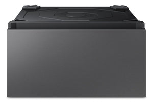 Piédestal de buanderie 27 po Bespoke de Samsung avec tiroir de rangement - acier foncé - WE602NSUS/US
