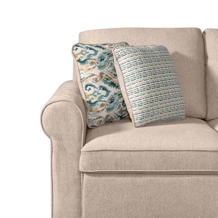 Sofa-lit sectionnel enveloppant de droite Haven de Scott Living 3 pièces en tissu de chenille - taupe 