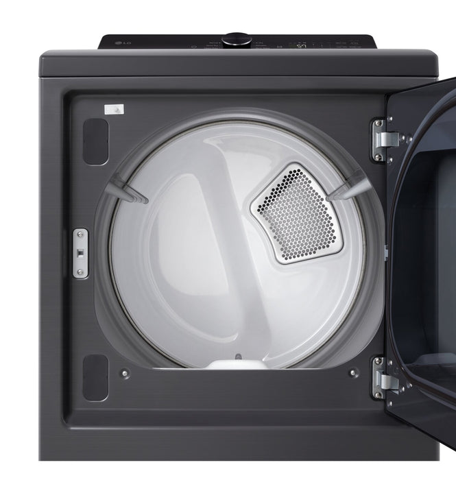 Sécheuse électrique LG de 7,3 pi³ avec détection IA et ThinQMD - noir platine - DLE8200L