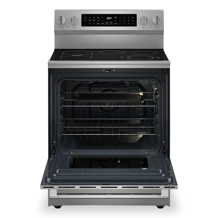 Cuisinière intelligente électrique Maytag de 5,3 pi³ avec friture à air et gril pour l’intérieur - acier inoxydable - YMFES8030RZ