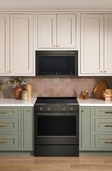 Cuisinière électrique KitchenAid de 5,3 pi³ et de 30 po - minerai noir - YKSES530SBE 