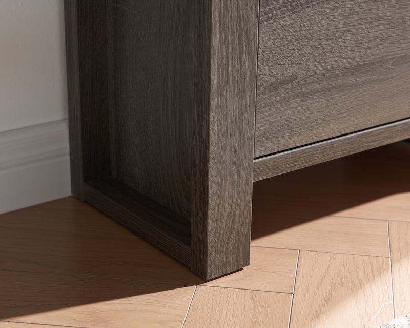 Bibliothèque Oscar Owen de 22,5 po à deux tablettes avec tiroir classeur - grise