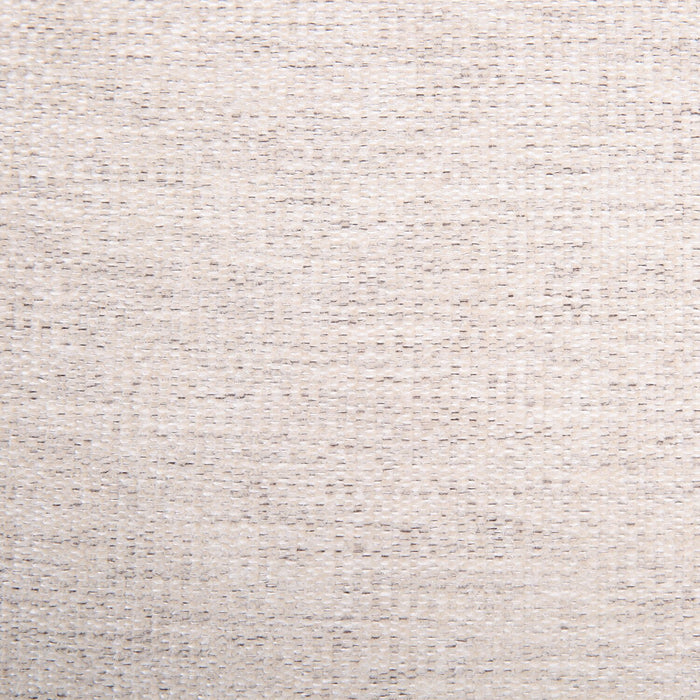 Sofa Mallie de 84 po en tissu de chenille avec accoudoirs enroulés et pattes en bois - blanc coquillage