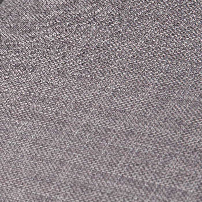 Causeuse Freeman de Kort & Co. de 63 po en tissu d’apparence lin avec pattes en bois et coussins de dossier capitonnés - gris anthracite