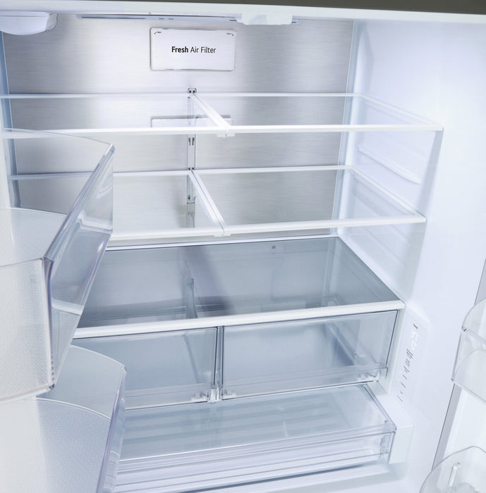 Réfrigérateur LG de 25,1 pi3 et de 36 po de profondeur comptoir à portes françaises - acier inoxydable résistant aux taches - LF25BZH42S