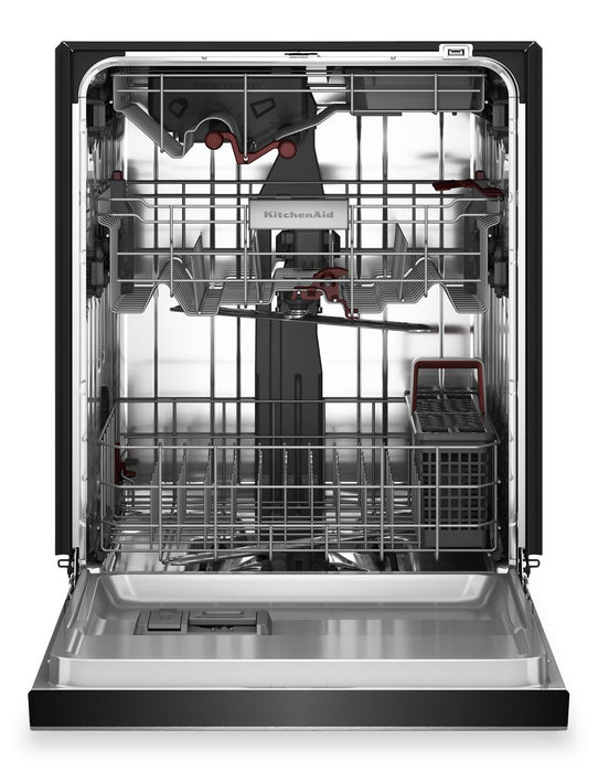 Lave-vaisselle KitchenAid de 24 po et de 44 dBA et troisième panier 360° Max JetsMC - acier inoxydable avec fini PrintShieldMC - KDFS424SPS 