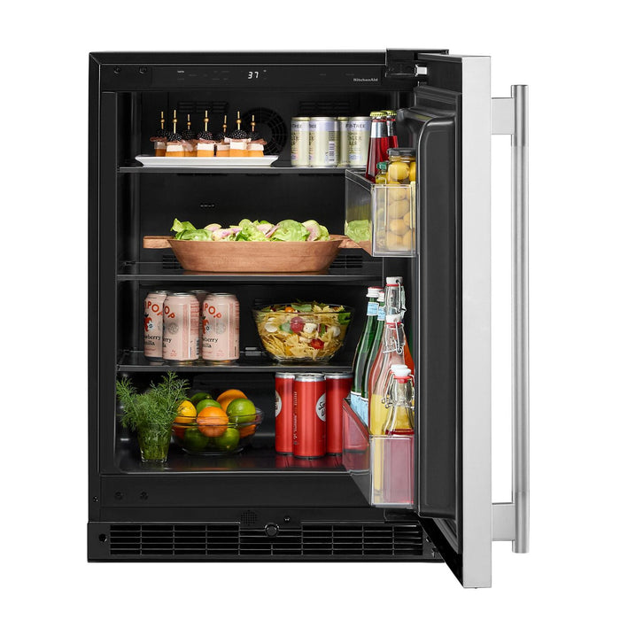 Refroidisseur à vin KitchenAid de 24 po sous le comptoir - acier inoxydable - KUWL324SSB