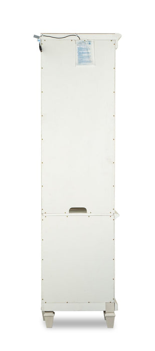 Section latérale rustique Baron de 22 po avec rangement et système de gestion des câbles - albâtre