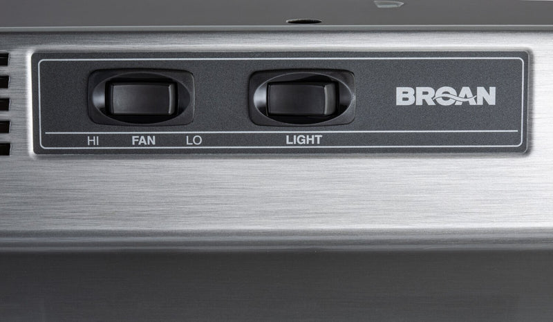 Hotte de cuisinière sous l'armoire Broan de série BU2 de 30 po - acier inoxydable - BU230SF \t