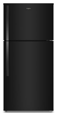  Réfrigérateur Whirlpool de 19 pi³ et de 29,5 po à congélateur supérieur avec refroidissement à couverture totale - noir - WRTX7419SB