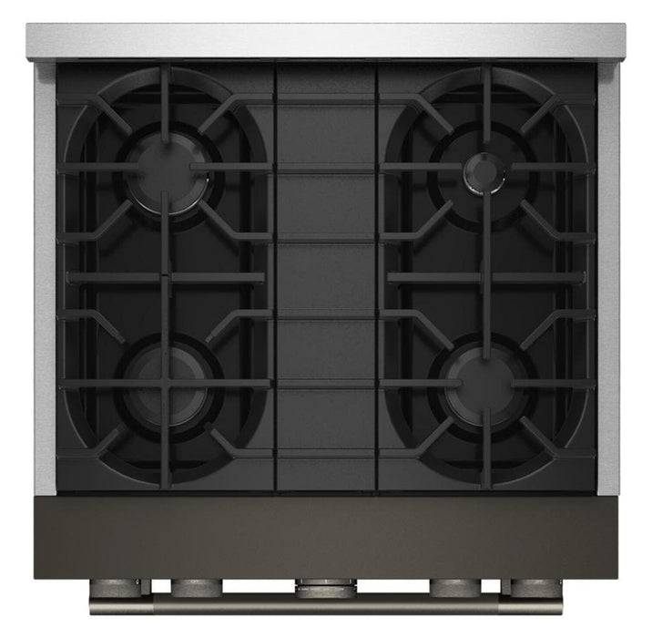 Cuisinière à gaz KitchenAid de 4,1 pi3 avec mode de friture à air sans préchauffage - minerai noir - KFGS930SBE