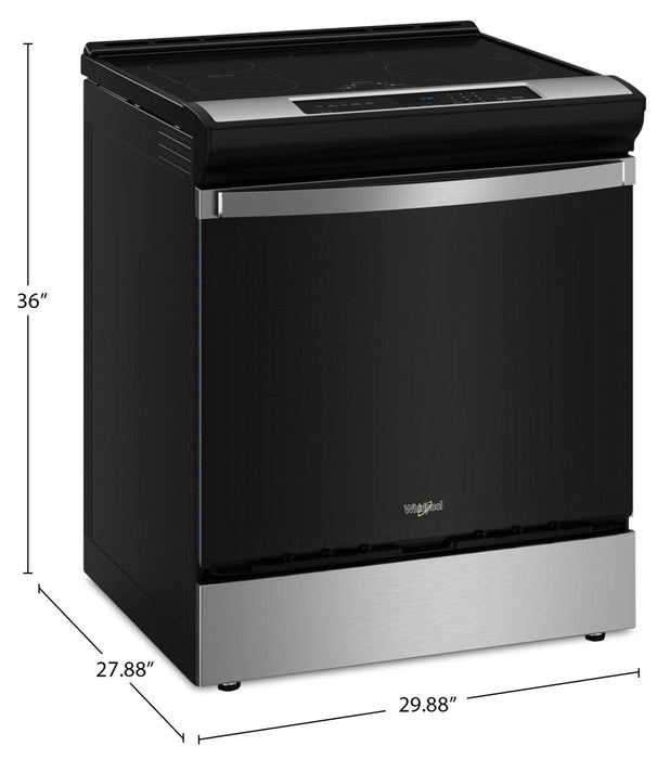 Cuisinière à induction Whirlpool de 6,4 pi3 avec friture à air sans préchauffage - acier inoxydable - WSIS5030RZ