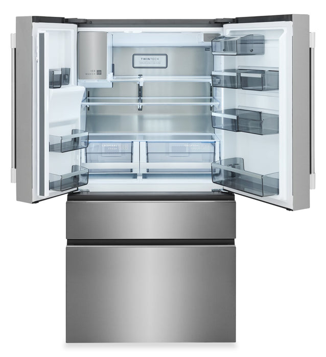 Réfrigérateur 4 portes Frigidaire Professional de 21 pi3 de profondeur comptoir à portes françaises - PRMC2290BF