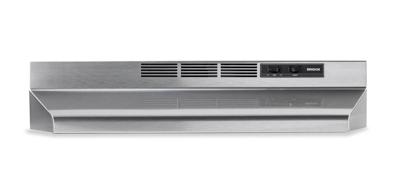 Hotte de cuisinière sous l'armoire Broan de série BU2 de 24 po - acier inoxydable - BU224SF