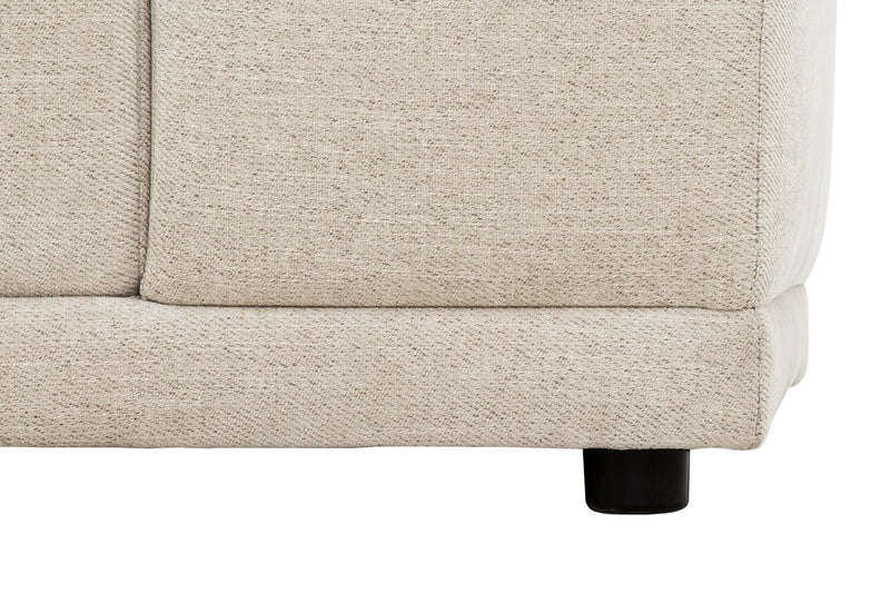 Sofa sectionnel modulaire Oaklyn Kort & Co. 8 pièces en tissu avec coussins de siège capitonnés - beige