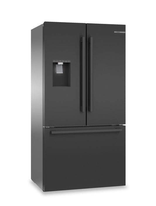 Réfrigérateur Bosch de 21,6 pi³ à portes françaises à congélateur inférieur - Acier inoxydable noir - B36CD52SNB