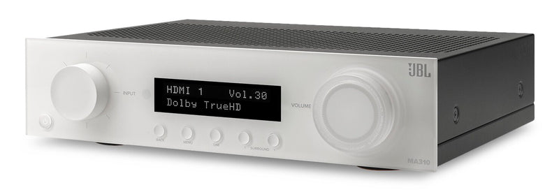 Récepteur AV à 5.2 canaux JBL MA310 4K – blanc (JBLMA310WHTAM)