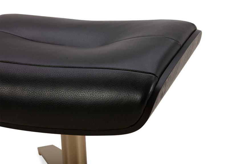Fauteuil pivotant inclinable Halo en cuir véritable de qualité supérieure avec repose-pieds 