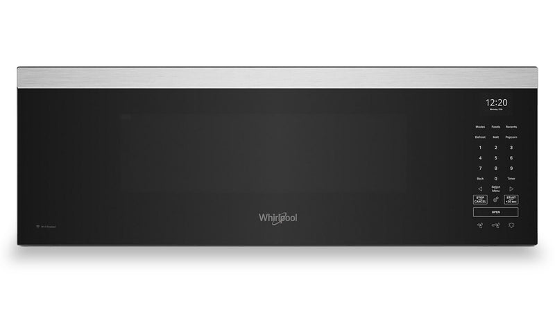 Four à micro-ondes à hotte intégrée intelligent à profil bas Whirlpool de 1,1 pi3 - acier inoxydable - YWMML5530RZ