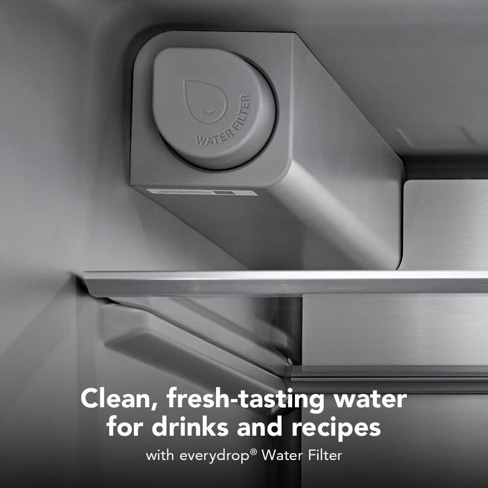 Réfrigérateur KitchenAid de 29 pi3 à portes françaises - acier inoxydable - KRMF436SPS