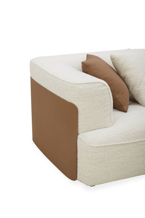 Sofa sectionnel de droite Tribeca 4 pièces - perle