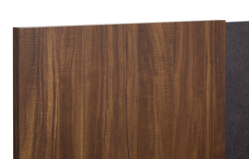 Lit à panneaux Dante de Scott Living avec tête de lit et cadre de lit, brun - format très grand lit