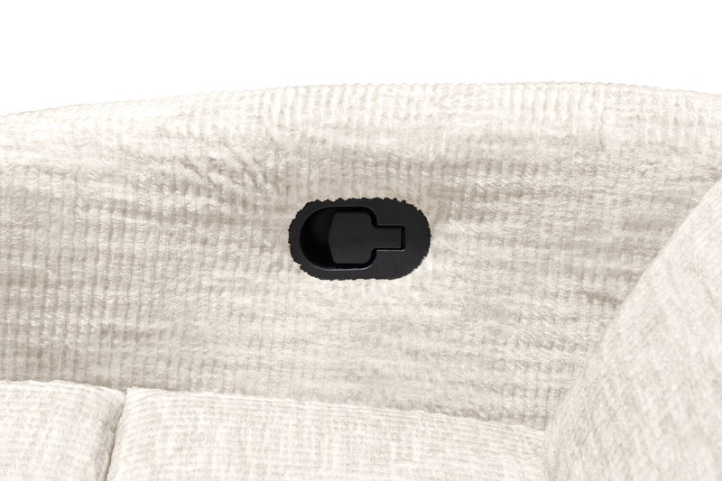 Fauteuil pivotant, coulissant et inclinable Remi de 38 po en tissu - taupe
