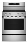 Cuisinière électrique KitchenAid de 5,3 pi³ et de 30 po - acier inoxydable résistant aux traces de doigts - YKFES530SPS