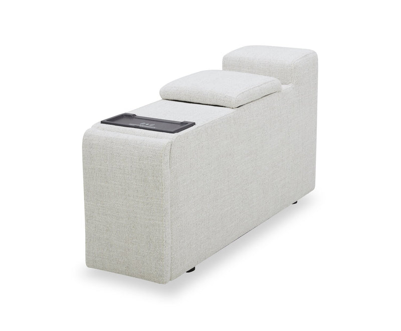 Console de rangement modulaire Sky de 13 po en tissu avec port USB - blé Nathan